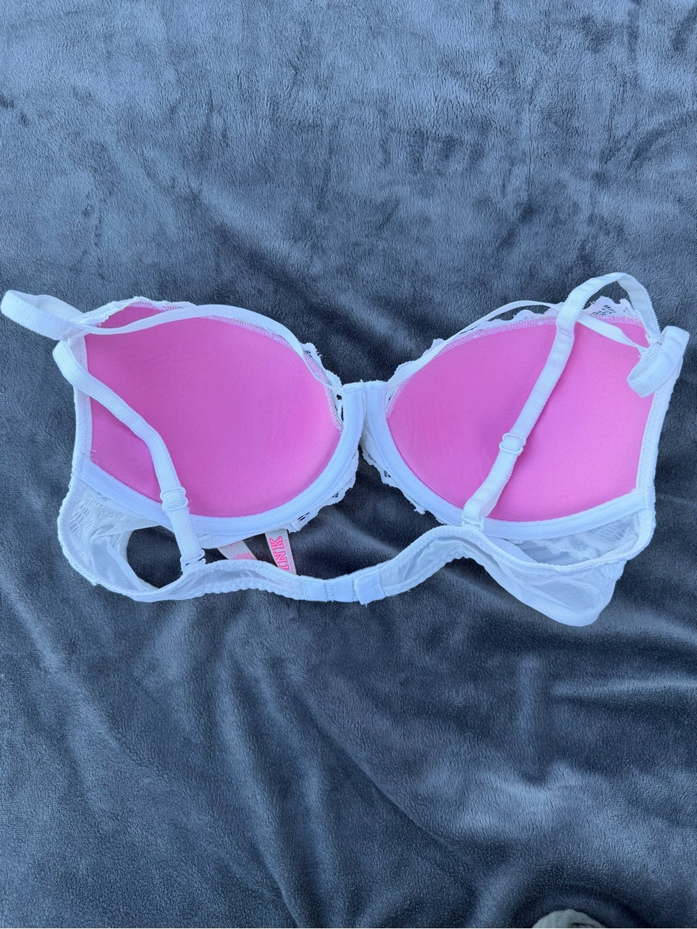 Victoria’s Secret Pink White Lace Push-Up Bra - Women’s Intimates - Picture 2 of 7